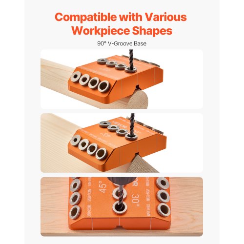 Drill Guide 30 45 90 Degree Angle 4 Sizes Portable Precision Drilling