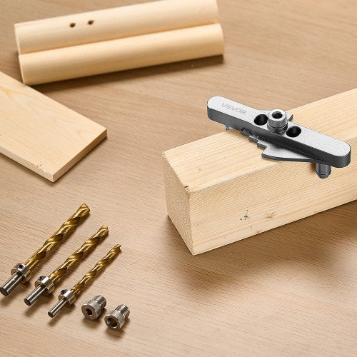 Doweling Jig Kit Self Centering Dowel Drill Jig for Straight Holes with Drill