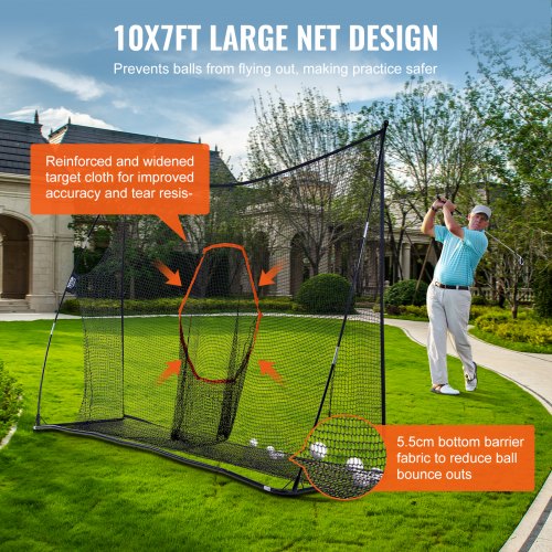 Golf Practice Hitting Net Huge 108x7ft Golf Net Personal Driving Range