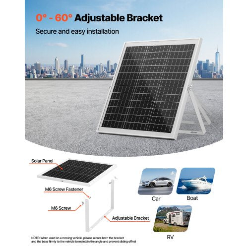 20W 12V Solar Panel Battery Charger Solar Battery Trickle Charger