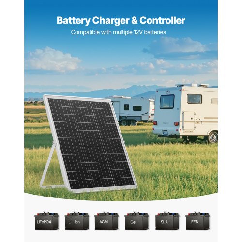 25W 12V Solar Panel Battery Charger Solar Battery Trickle Charger