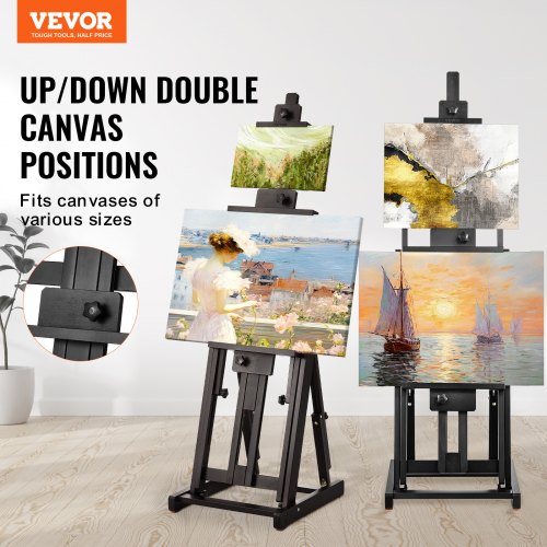 Studio HFrame Easel Holds Canvas Art up to 77 Beechwood Artists Easel