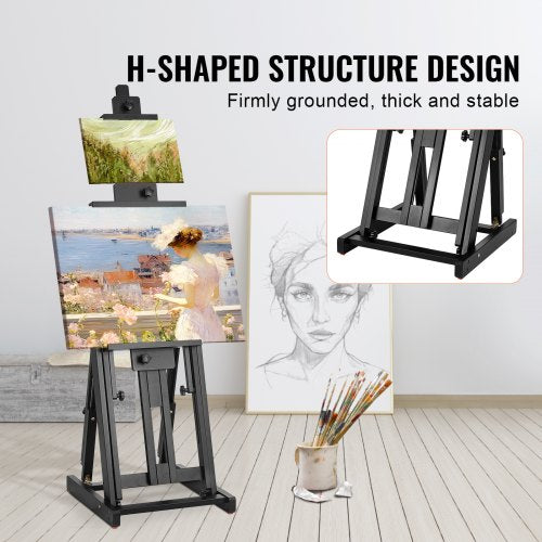 Studio HFrame Easel Holds Canvas Art up to 77 Beechwood Artists Easel