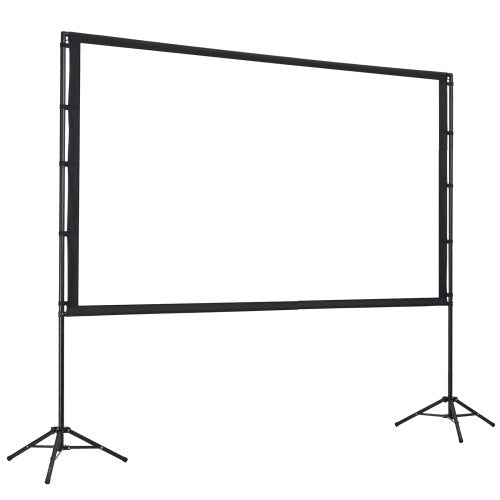 Projector Screen with Stand 100 Inch 160° Wide Angle Indoor Outdoor