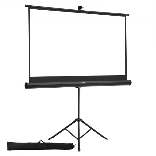 Projector Screen with Stand 60 Inch 160° Wide Angle Indoor Outdoor