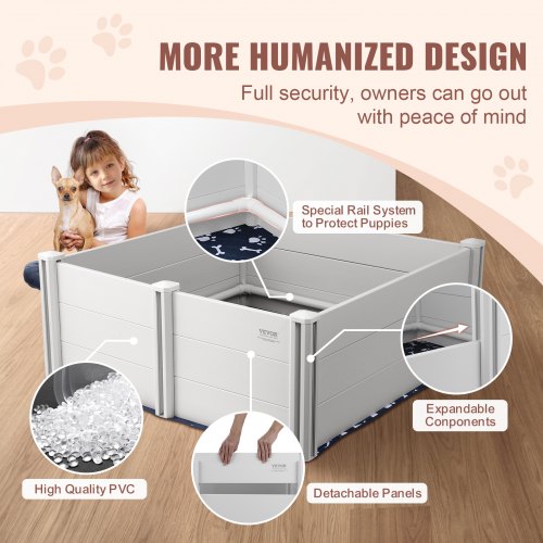Dog Whelping Box 48 x 48 x 181in Whelping Box for Dogs and Puppies