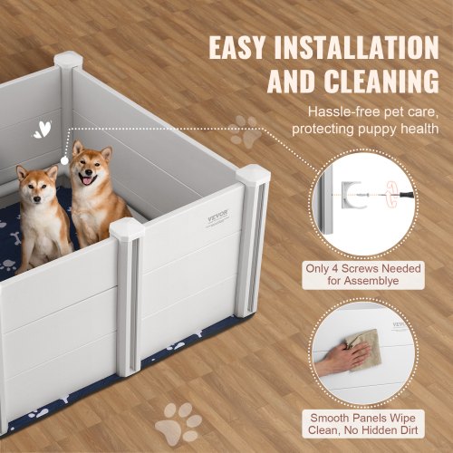 Dog Whelping Box 386 x 386 x 181in Whelping Box for Dogs and Puppies