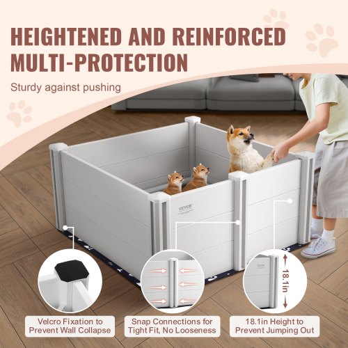 Dog Whelping Box 386 x 386 x 181in Whelping Box for Dogs and Puppies