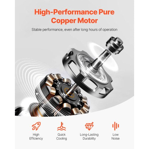 Vacuum Pump 5 CFM HVAC Single Stage Rotary Vane Vacuum Pump for R134a R22