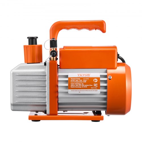 Vacuum Pump 5 CFM HVAC Single Stage Rotary Vane Vacuum Pump for R134a R22