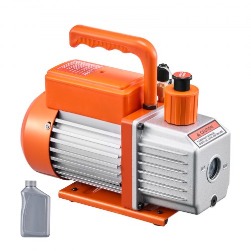 Vacuum Pump 5 CFM HVAC Single Stage Rotary Vane Vacuum Pump for R134a R22