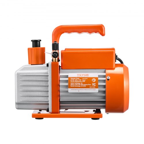 Vacuum Pump 4 CFM HVAC Single Stage Rotary Vane Vacuum Pump for R134a R22