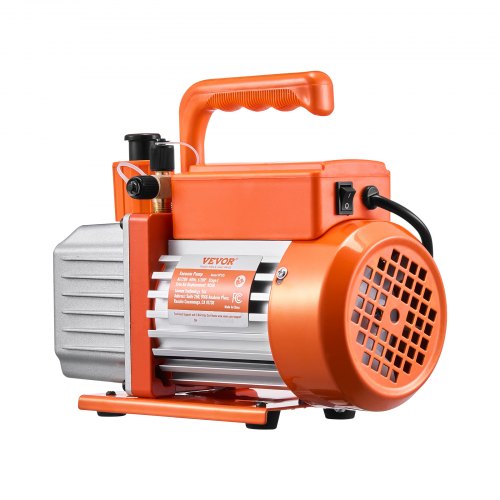 Vacuum Pump 4 CFM HVAC Single Stage Rotary Vane Vacuum Pump for R134a R22