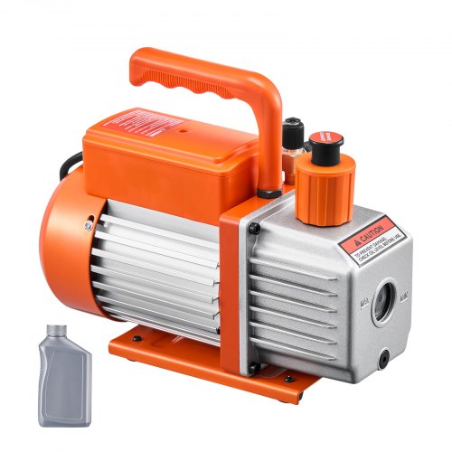 Vacuum Pump 4 CFM HVAC Single Stage Rotary Vane Vacuum Pump for R134a R22