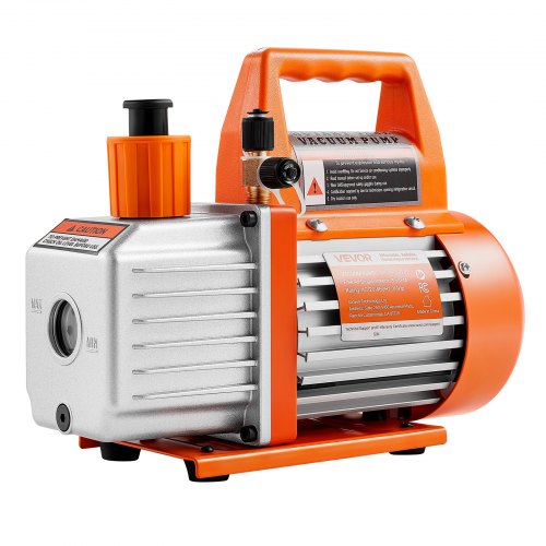 Vacuum Pump 35 CFM 14 HP HVAC Single Stage Rotary Vane AC Vacuum Pump