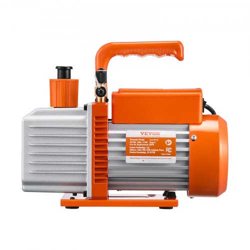 Vacuum Pump 6 CFM HVAC 2 Stage Rotary Vane Vacuum Pump for R134a R22