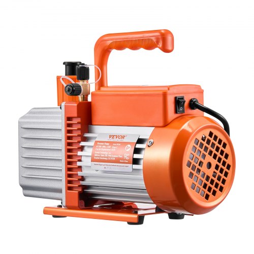 Vacuum Pump 6 CFM HVAC 2 Stage Rotary Vane Vacuum Pump for R134a R22