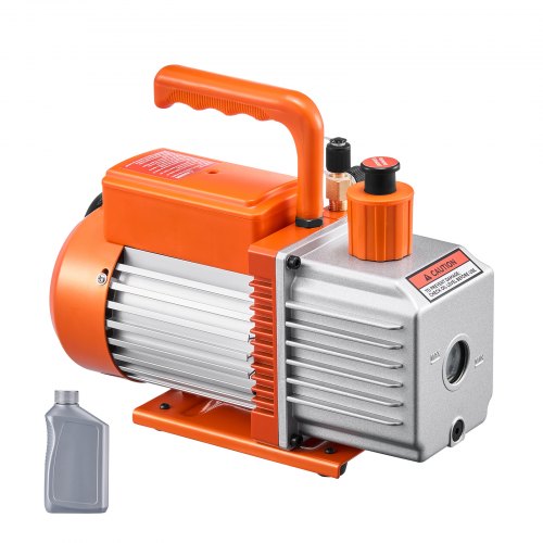 Vacuum Pump 6 CFM HVAC 2 Stage Rotary Vane Vacuum Pump for R134a R22