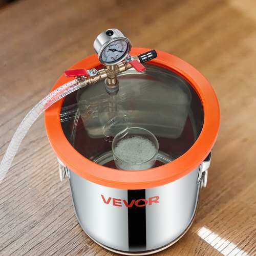 3 Gallon Vacuum Chamber with Pump 35 CFM Stainless Steel Degassing