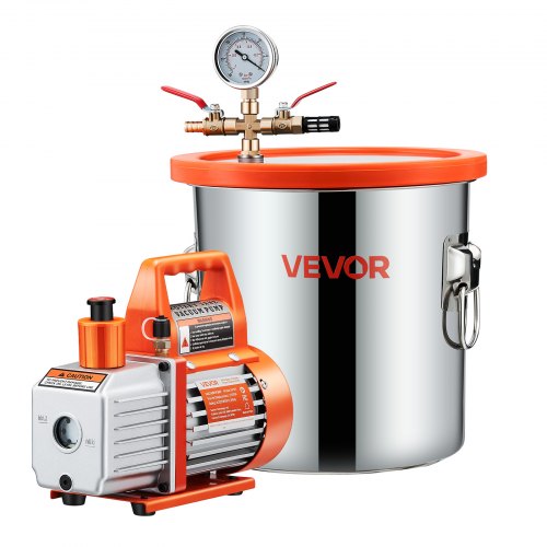 3 Gallon Vacuum Chamber with Pump 35 CFM Stainless Steel Degassing