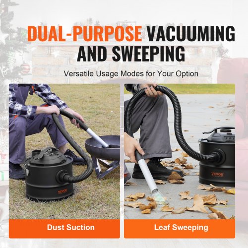 Ash Vacuum Cleaner 4 Gallon with 1200W Powerful Suction Ash Vac Collector