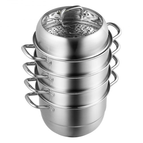Steamer Pot 118in30cm 5 Tier Steamer Pot for Cooking with 10QT Stock Pot