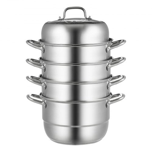 Steamer Pot 118in30cm 5 Tier Steamer Pot for Cooking with 10QT Stock Pot