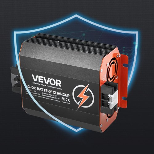 12V 40A DC to DC Battery Charger 500W OnBoard Battery Charger for LeadAcid