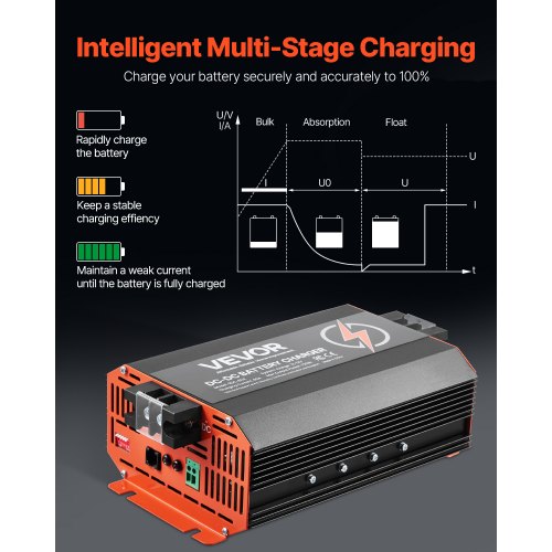12V 60A DC to DC Battery Charger 750W OnBoard Battery Charger for LeadAcid