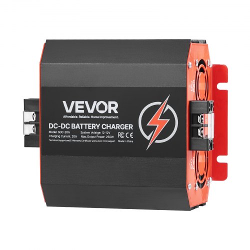 12V 20A DC to DC Battery Charger 250W OnBoard Battery Charger for LeadAcid