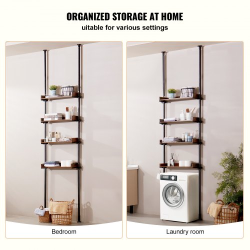 Over the Toilet Storage 4Tier Bathroom Shelf Rack Space Saver Organizer – 7