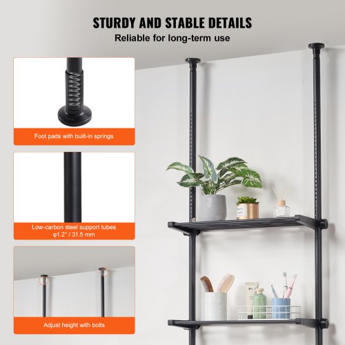 Over the Toilet Storage 4Tier Bathroom Shelf Rack Space Saver Organizer – 7