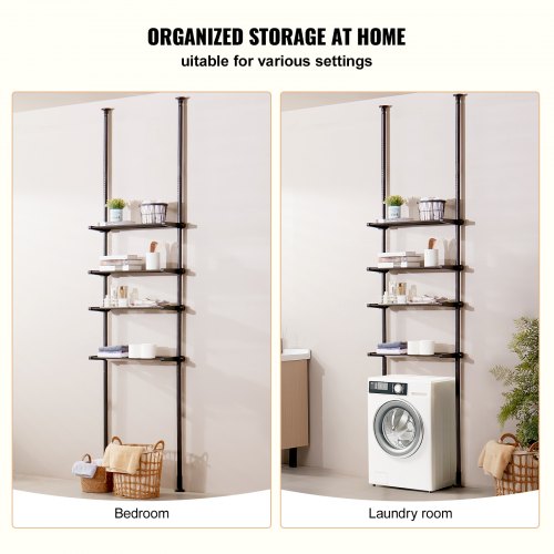 Over the Toilet Storage 4Tier Bathroom Shelf Rack Space Saver Organizer – 7