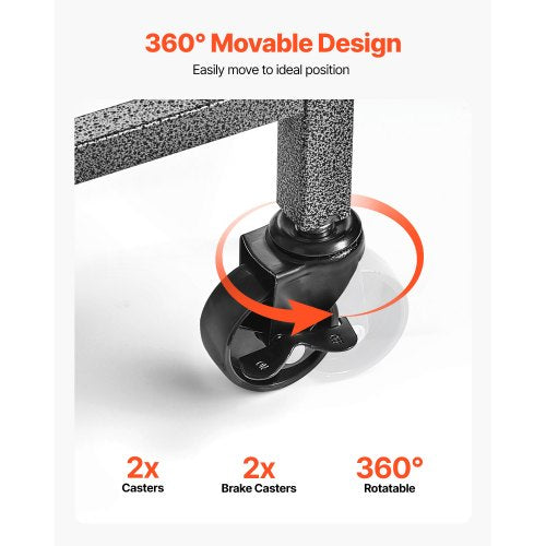 Fishing Rod Holder for 15Rods Mobile Fishing Pole Rack Cart with Wheels