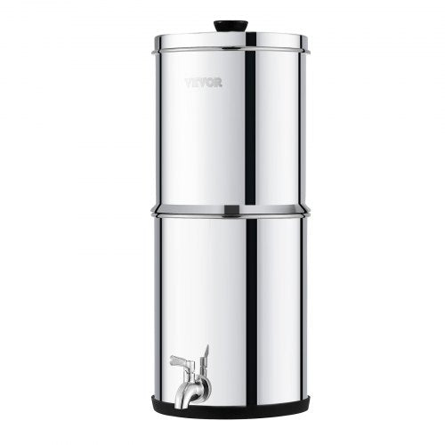 Gravityfed Water Filter System 15G 304 StainlessSteel Countertop System
