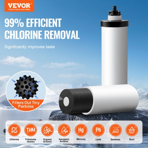 Gravityfed Water Filter System 225G 304 StainlessSteel Countertop Water
