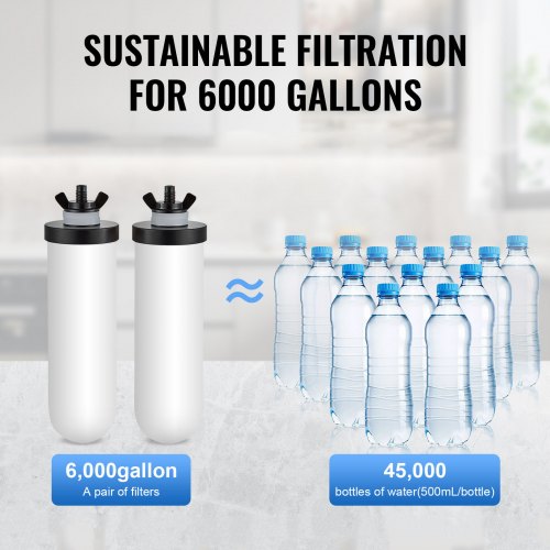 Gravityfed Water Filter System 225G 304 StainlessSteel Countertop Water