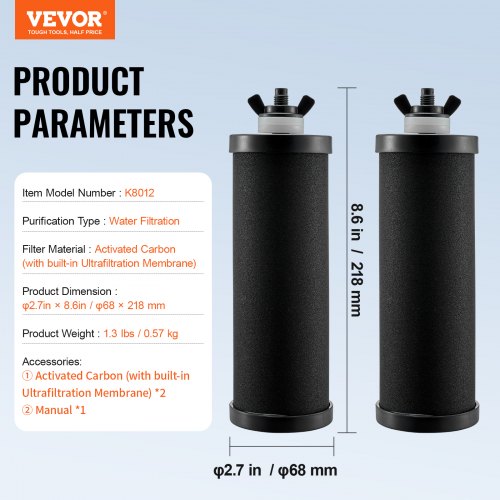 Water Filters Replacement Purification Elements Activated Carbon