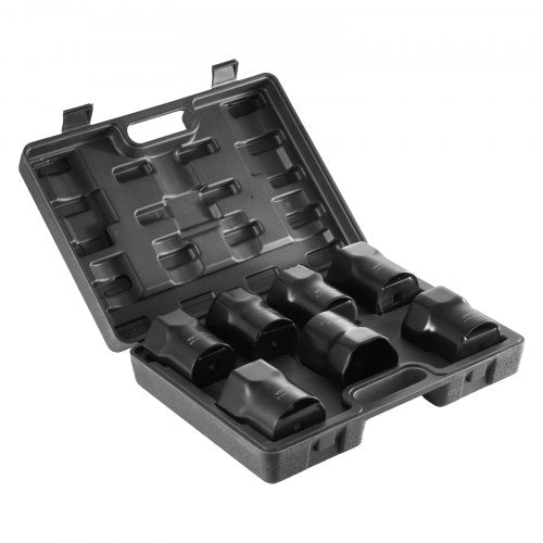 Wheel Bearing Locknut Socket Set 12 inch Drive 7 Piece SAE and Metric