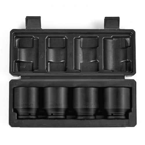 Axle Nut Impact Socket Set 12 Drive 6Point 4Piece SAE Spindle Nut