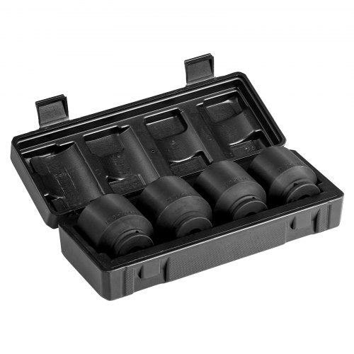 Axle Nut Impact Socket Set 12 Drive 6Point 4Piece SAE Spindle Nut