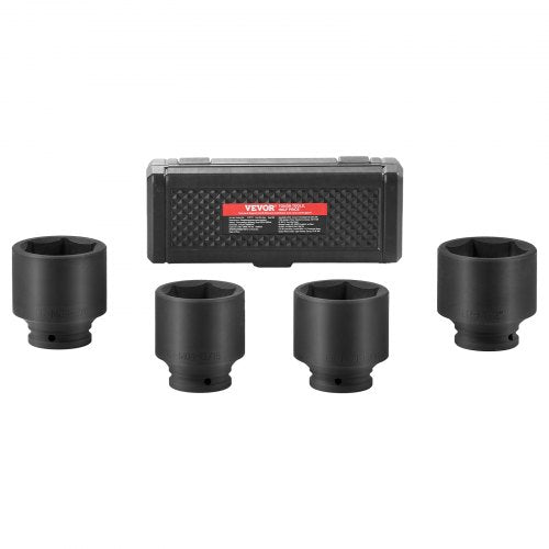 Axle Nut Impact Socket Set 12 Drive 6Point 4Piece SAE Spindle Nut