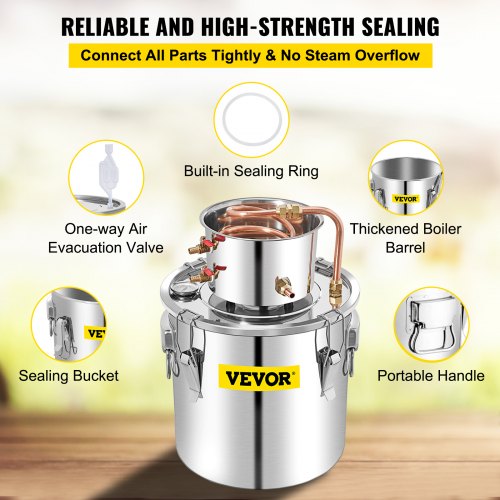 Alcohol Still 132Gal50L Alcohol Distiller with Circulating Pump Alcohol