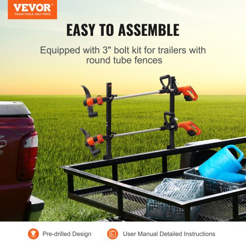 Trimmer Rack 2 Place Weeder Trimmer Rack Trim Holder Trailer Rack Carrier