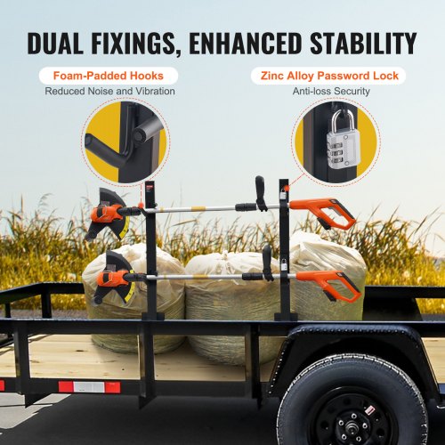 Trimmer Rack 2 Place Weeder Trimmer Rack Trim Holder Trailer Rack Carrier