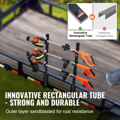 Trimmer Rack 3 Place Weeder Trimmer Rack Locking Trim Holder Landscape