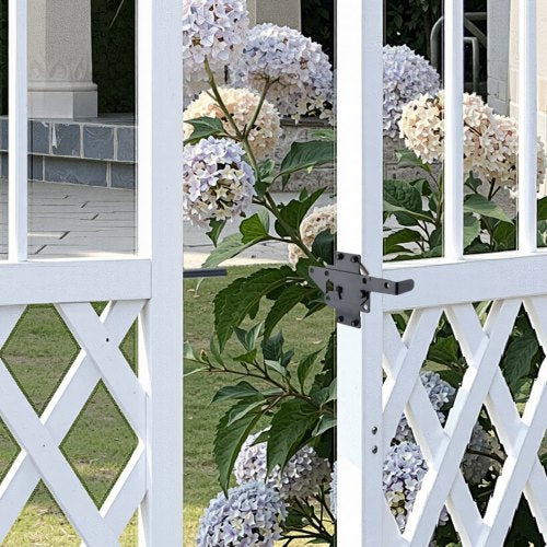 SelfLocking Gate Latch Metal Heavy Duty Automatic Gravity Lever Door