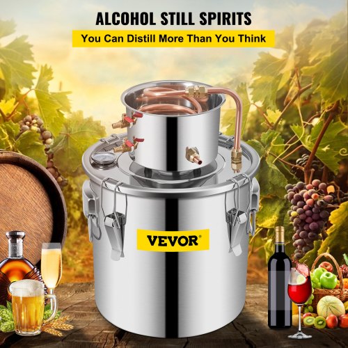Alcohol Still 96Gal38L Alcohol Distiller with Circulating Pump Alcohol