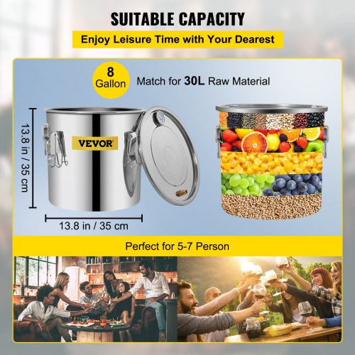 Alcohol Still 96Gal38L Alcohol Distiller with Circulating Pump Alcohol