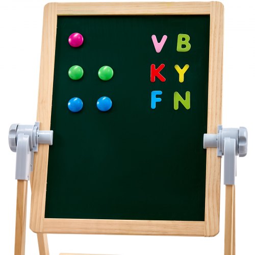 Art Easel for Kids 2in1 Wooden DoubleSided Kids Art Easel with Magnetic